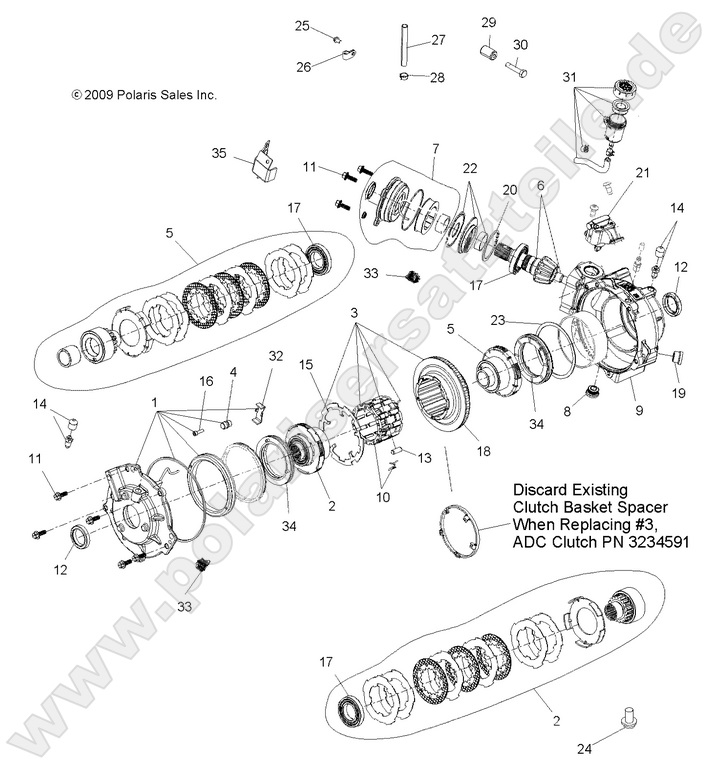 DRIVE TRAIN, FRONT GEARCASE and MOUNTING
