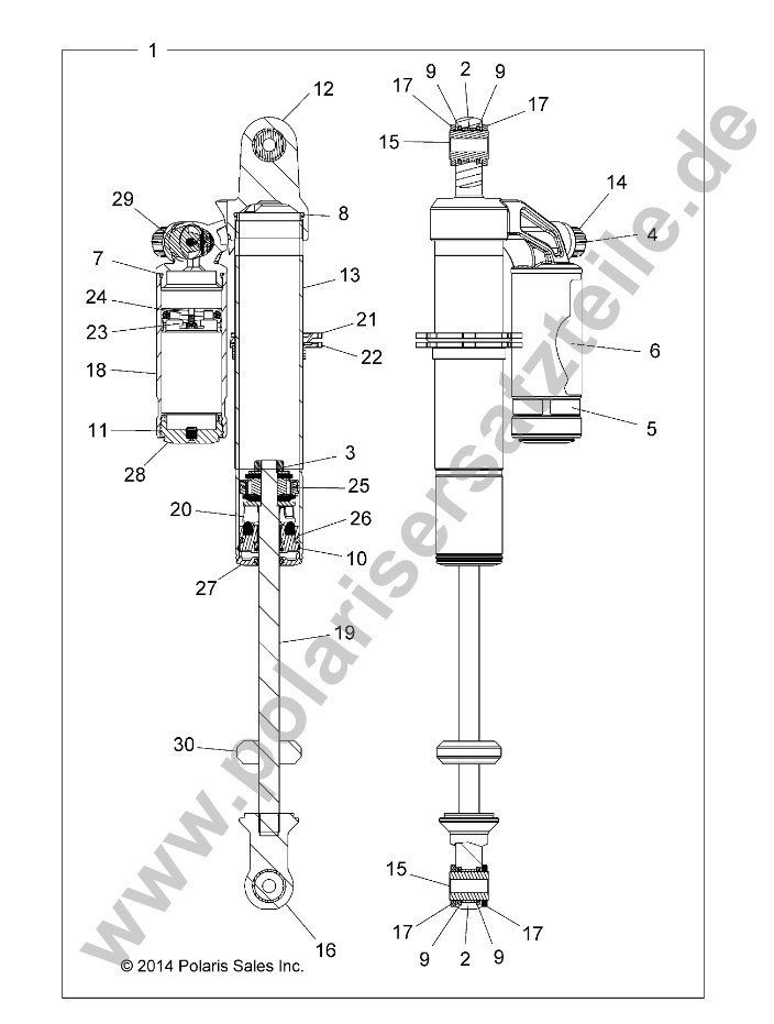 SUSPENSION, REAR SHOCK