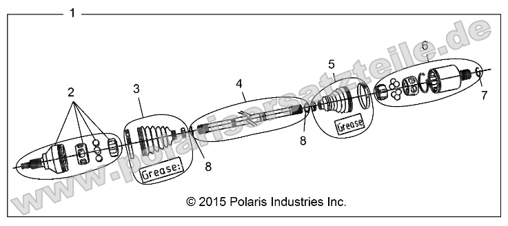 Drive Train, Front Half Shaft (700287)