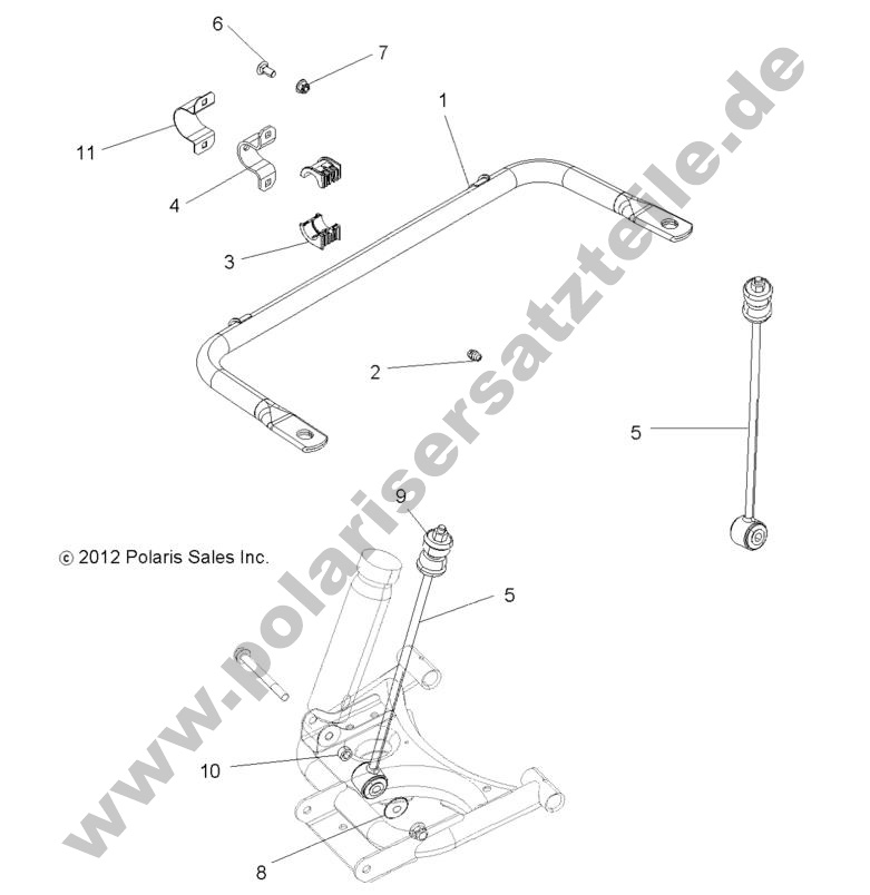 SUSPENSION, STABILIZER BAR, REAR