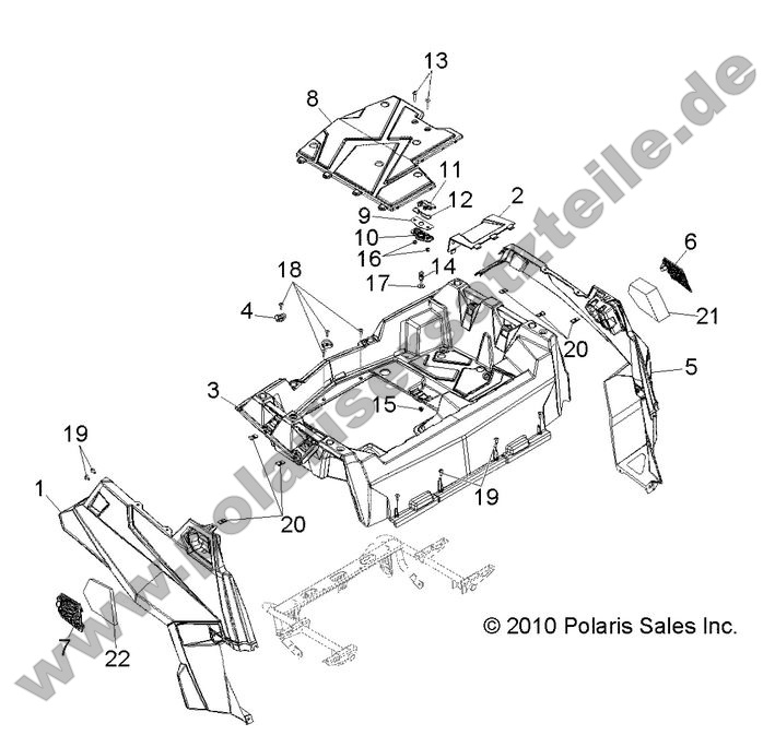 body rear rack and fenders