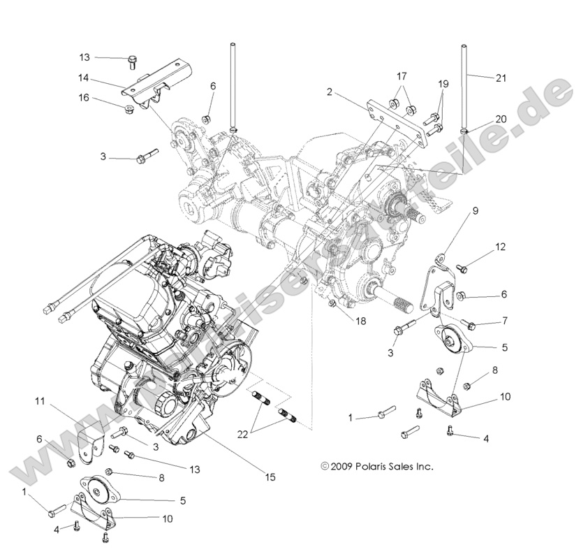 ENGINE, TRANSMISSION MOUNTING