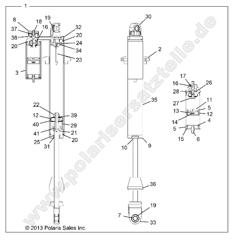 SUSPENSION, FRONT SHOCK INTERNALS