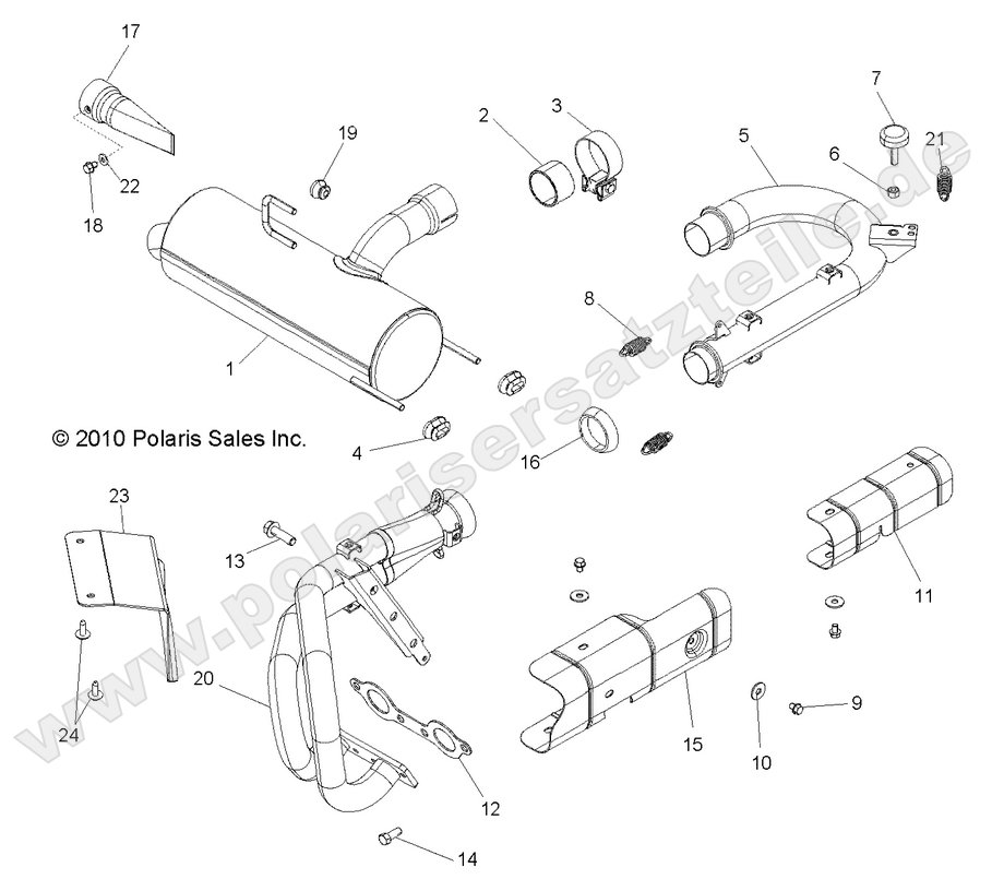 ENGINE, EXHAUST SYSTEM