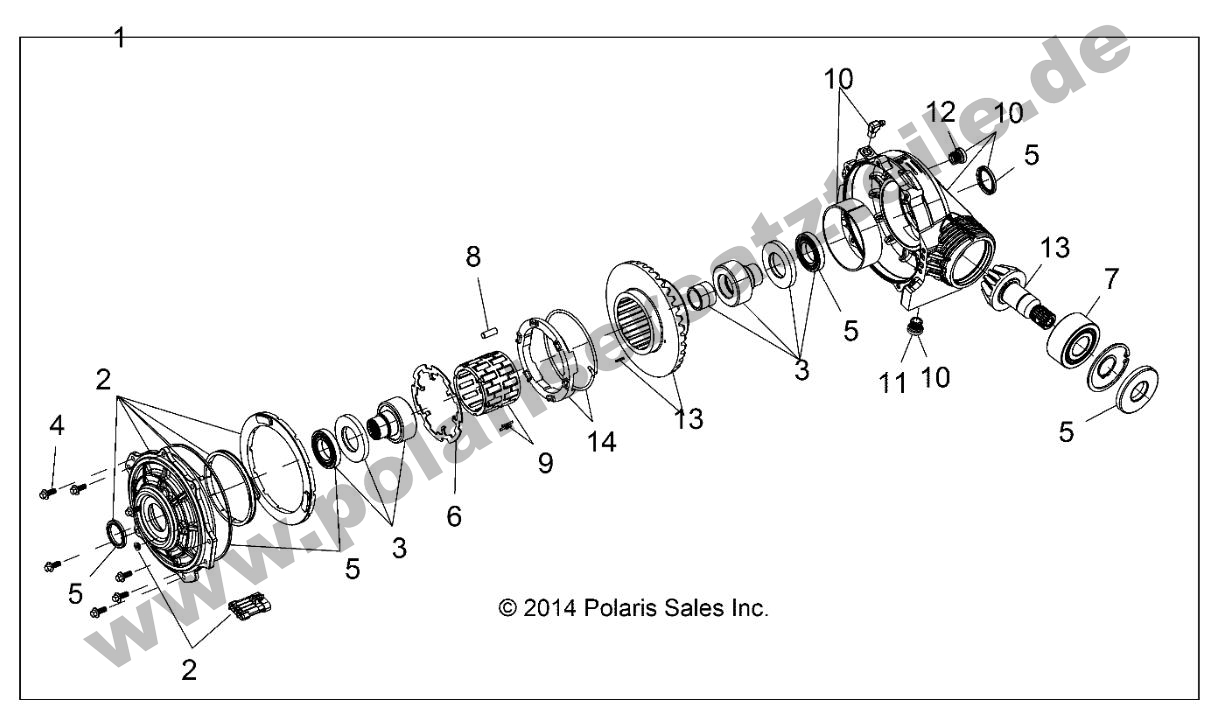 DRIVE TRAIN, FRONT GEARCASE