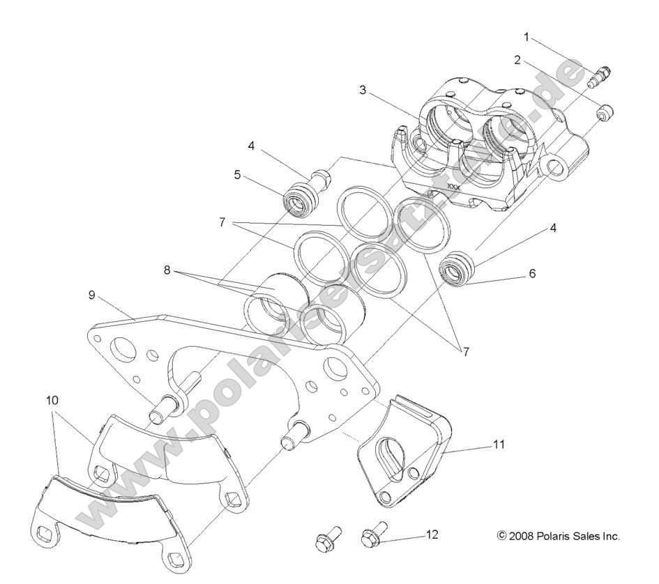 BRAKES, FRONT CALIPER