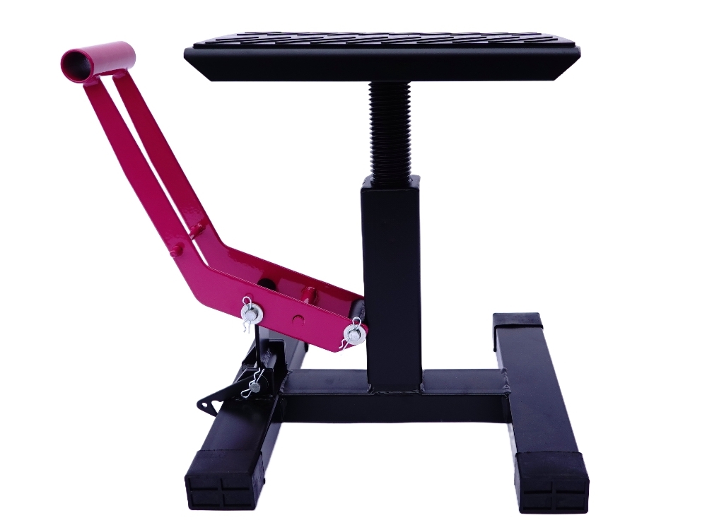 TMP Motocross & Enduro Hubständer Factory / MX Montageständer - schwarz-pink