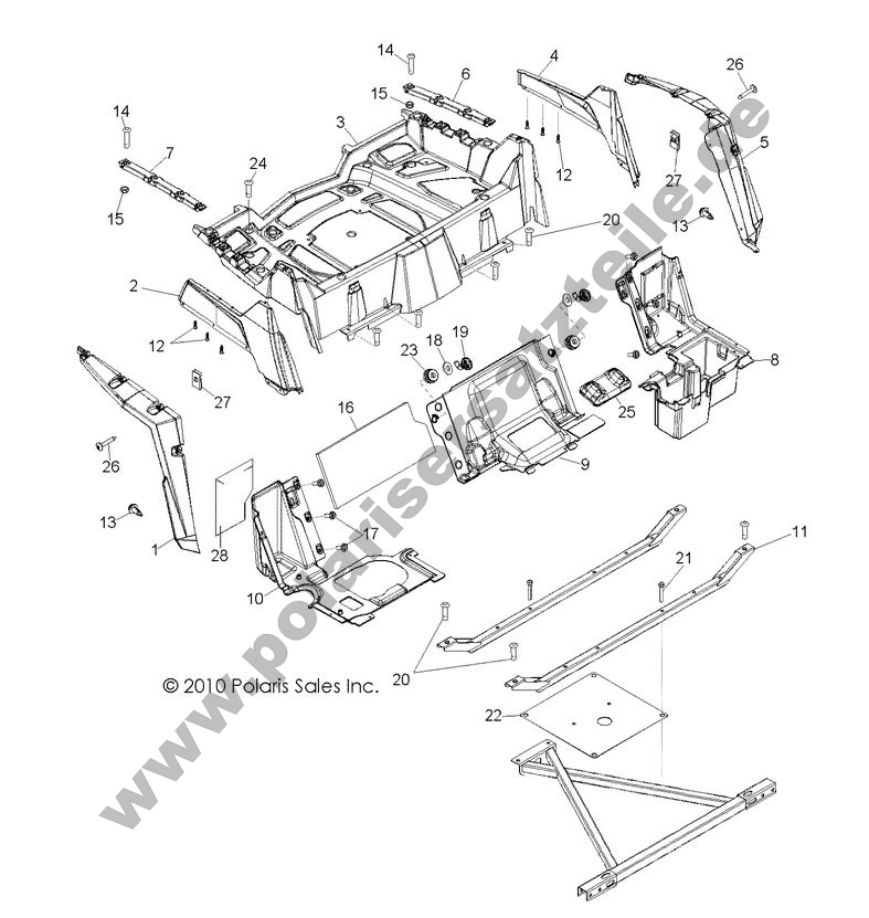 BODY, REAR RACK and FENDERS