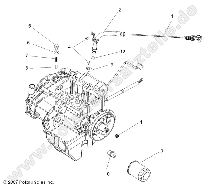 engine dipstick and oil filter