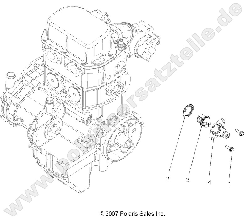 ENGINE, COOLING SYSTEM THERMOSTAT