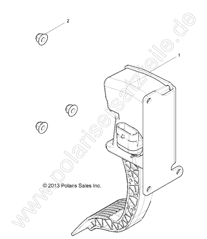 ENGINE, THROTTLE PEDAL