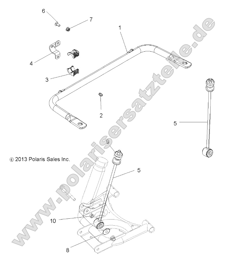 Suspension, Stabilizer Bar, Rear