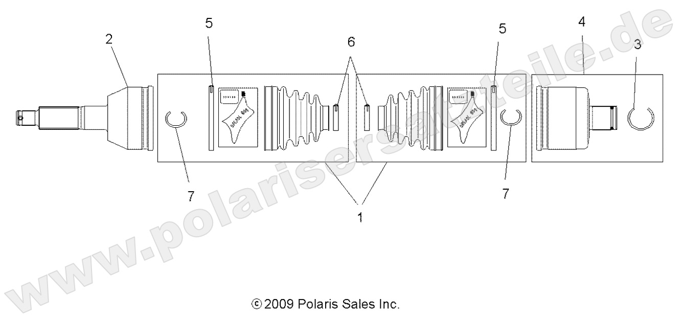 DRIVE TRAIN, REAR DRIVE SHAFT
