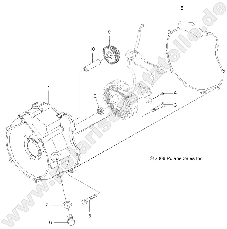 ENGINE, MAGNETO COVER