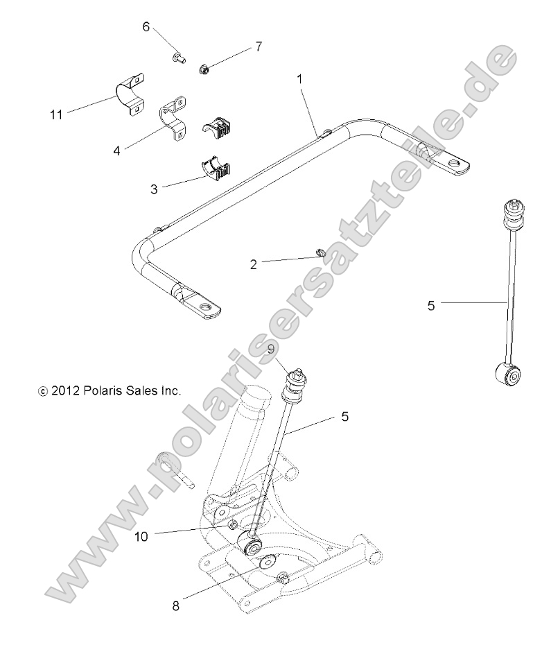 Suspension, Stabilizer Bar, Rear