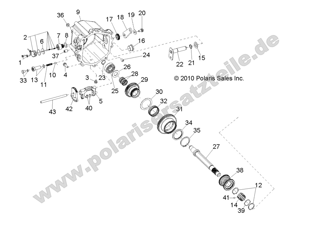 DRIVE TRAIN, MAIN GEARCASE INTERNALS 2