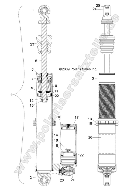 SUSPENSION, REAR SHOCK