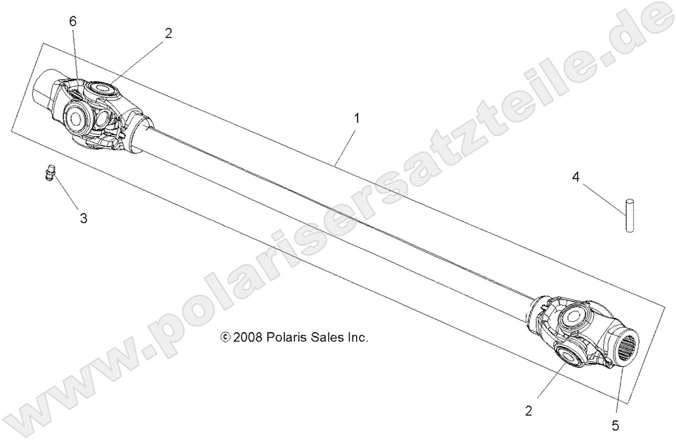 DRIVE TRAIN, PROP SHAFT, FRONT