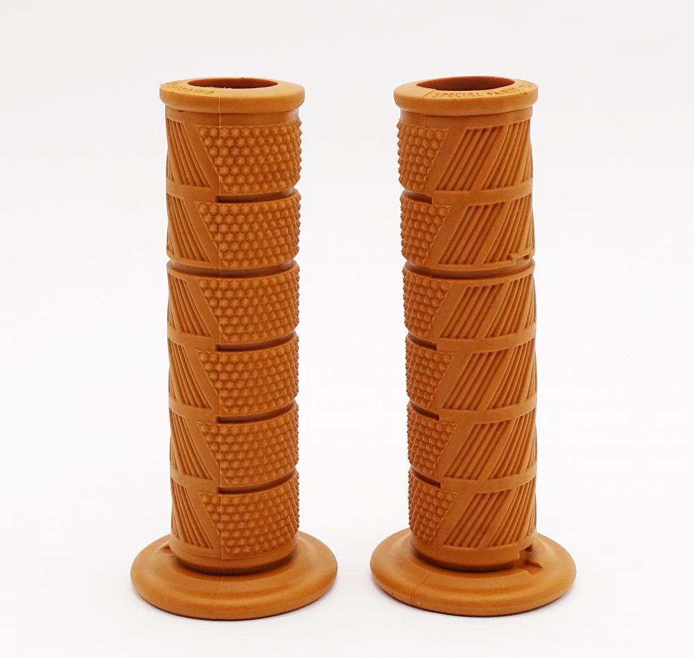 TMP Motorrad Scrambler - modern Classic Lenkergriffe braun