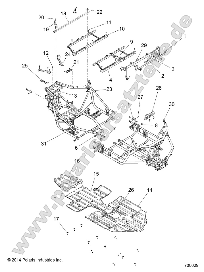 Chassis, Main Frame and Skid Plate