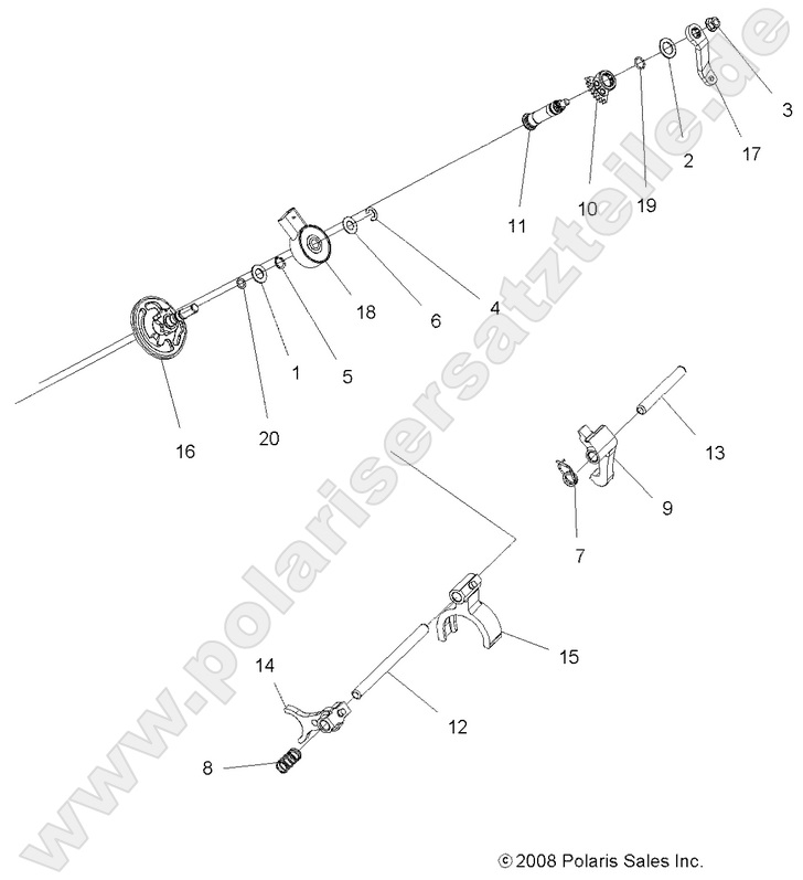 DRIVE TRAIN, MAIN GEARCASE SHIFT FORKS
