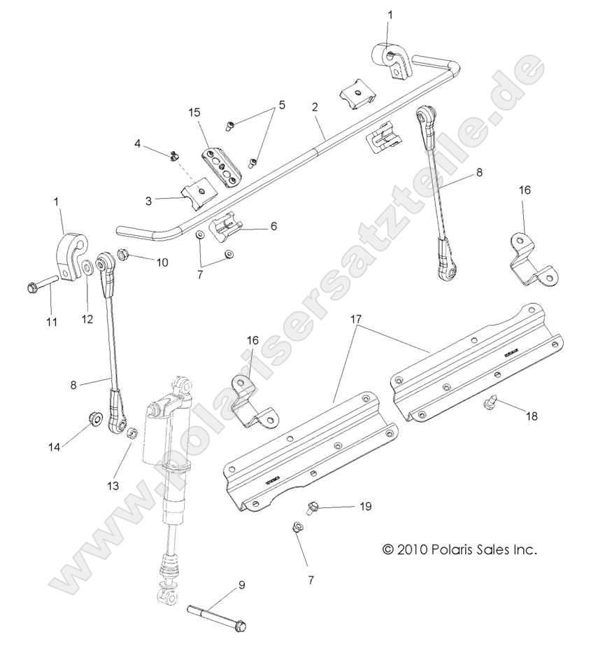 SUSPENSION, STABILIZER BAR, FRONT