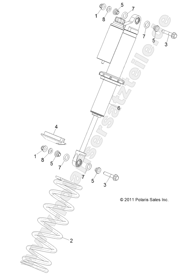 SUSPENSION, FRONT SHOCK MOUNTING