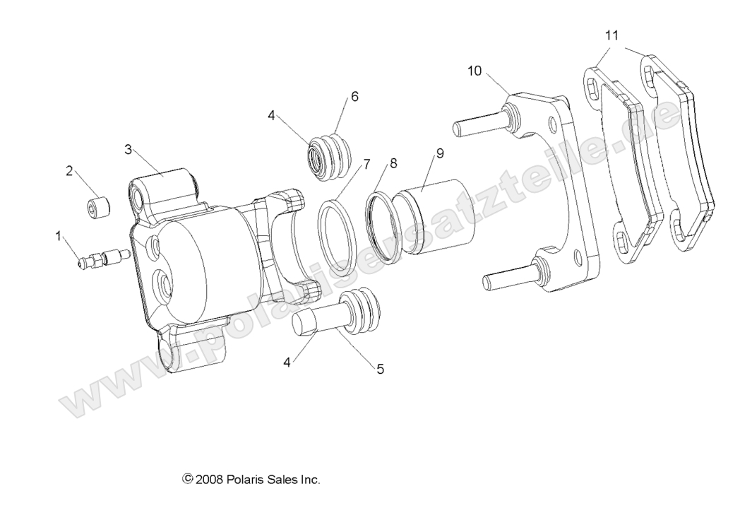 BRAKES, REAR CALIPER