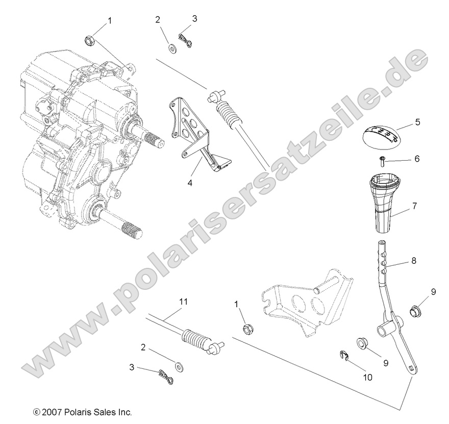 DRIVE TRAIN, GEAR SELECTOR