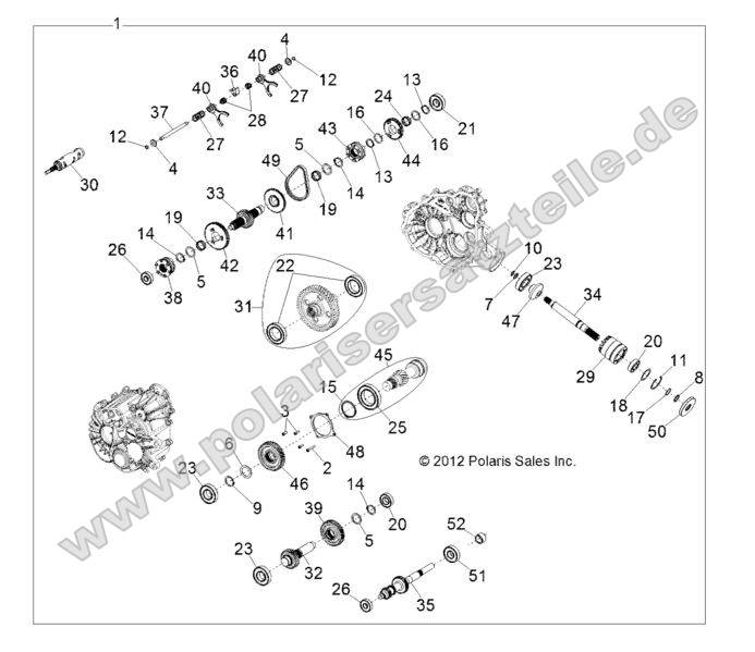 DRIVE TRAIN, MAIN GEARCASE INTERNALS