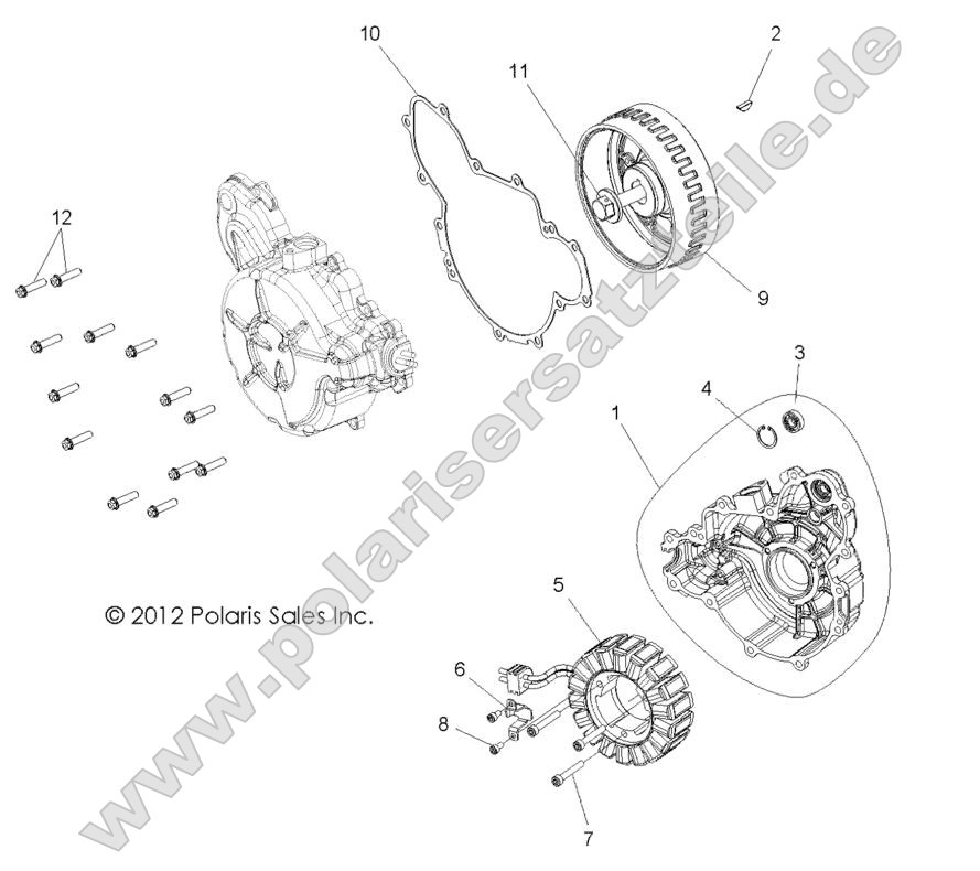 ENGINE, STATOR and COVER