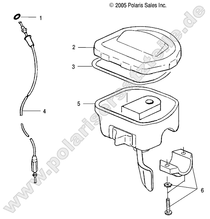 CONTROLS, THROTTLE ASM./CABLE