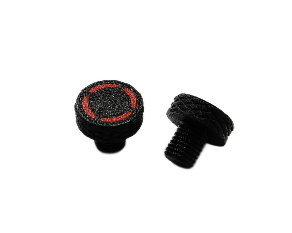 TMP_Spiegelhalterung_Blindstopfen_Set___M10x125_Rechtsgewinde___schwarz_rot_10164 TMP Spiegelhalterung Blindstopfen Set - M10x1,25 Rechtsgewinde - schwarz/rot