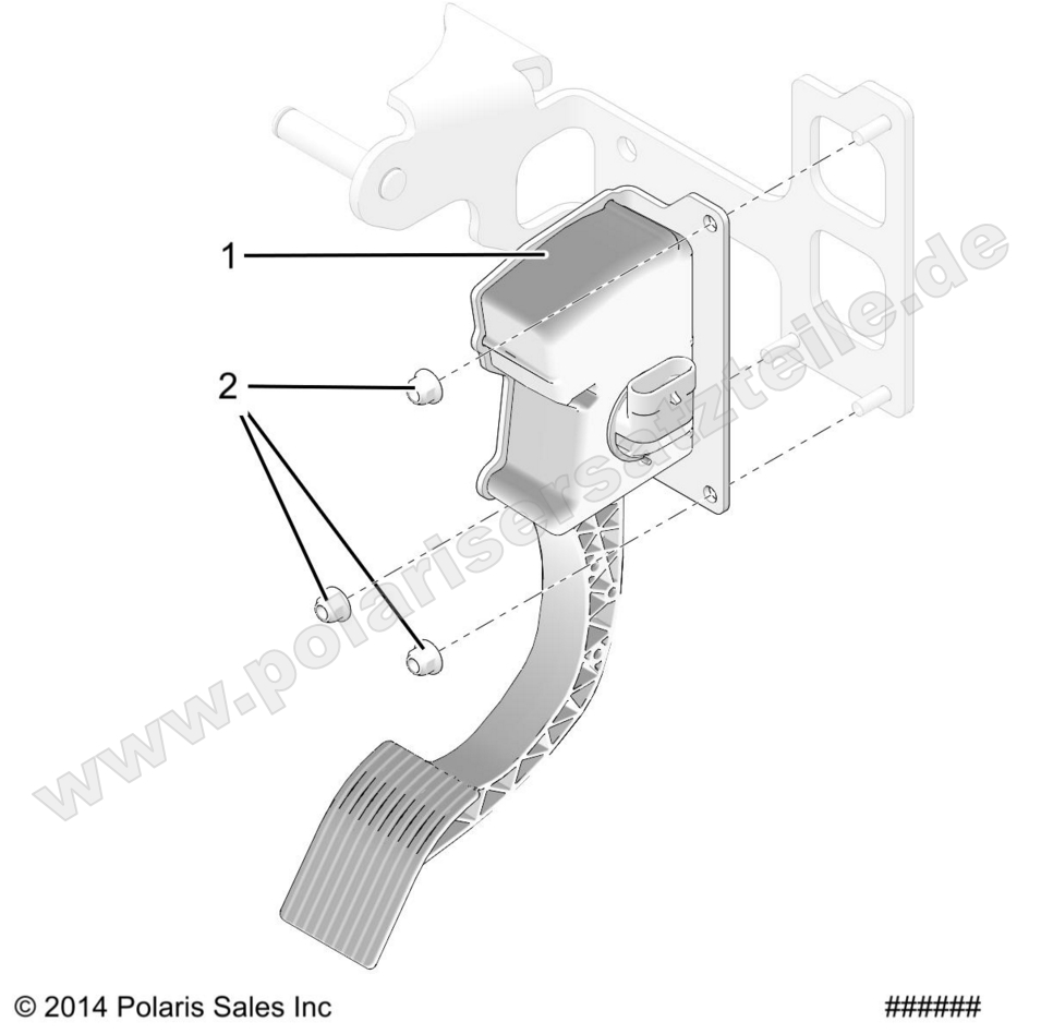 ENGINE, THROTTLE PEDAL