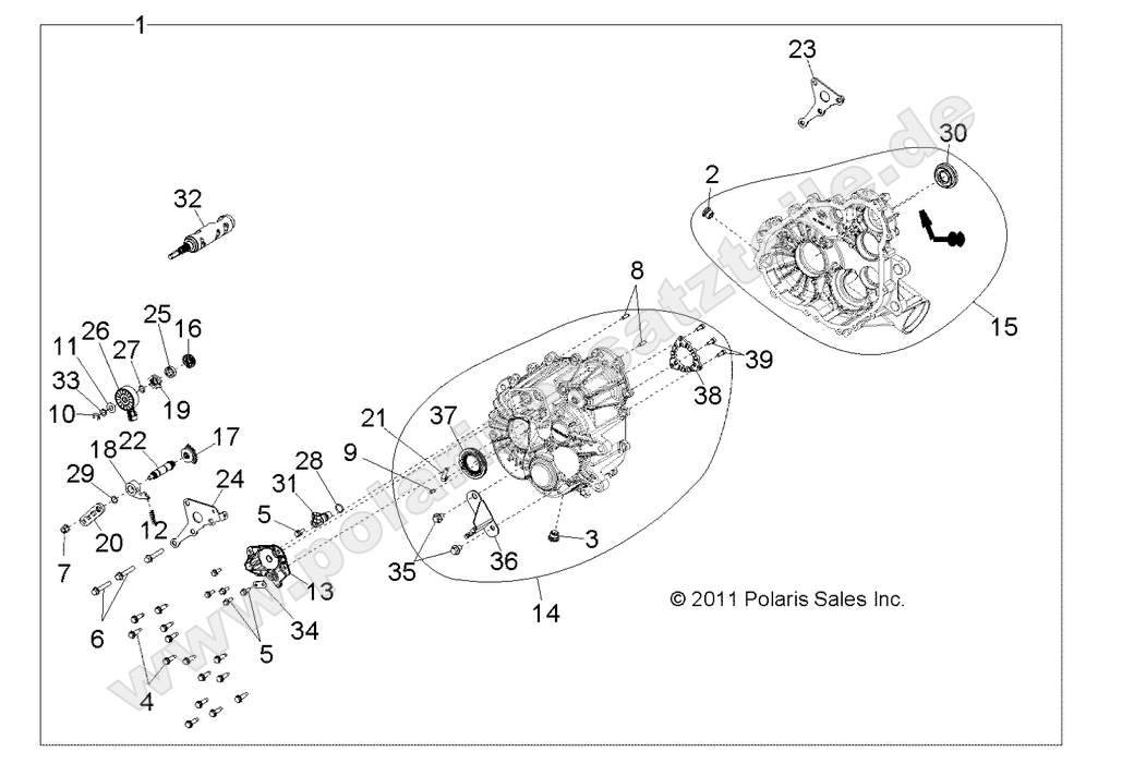 DRIVE TRAIN, MAIN GEARCASE