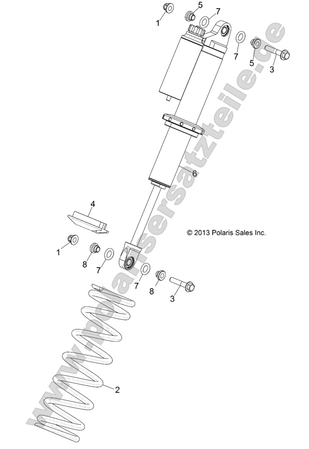 SUSPENSION, FRONT SHOCK MOUNTING
