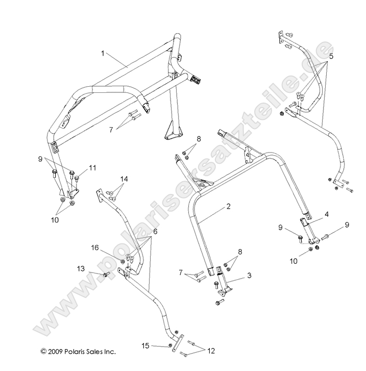 chassis cab frame and side bars
