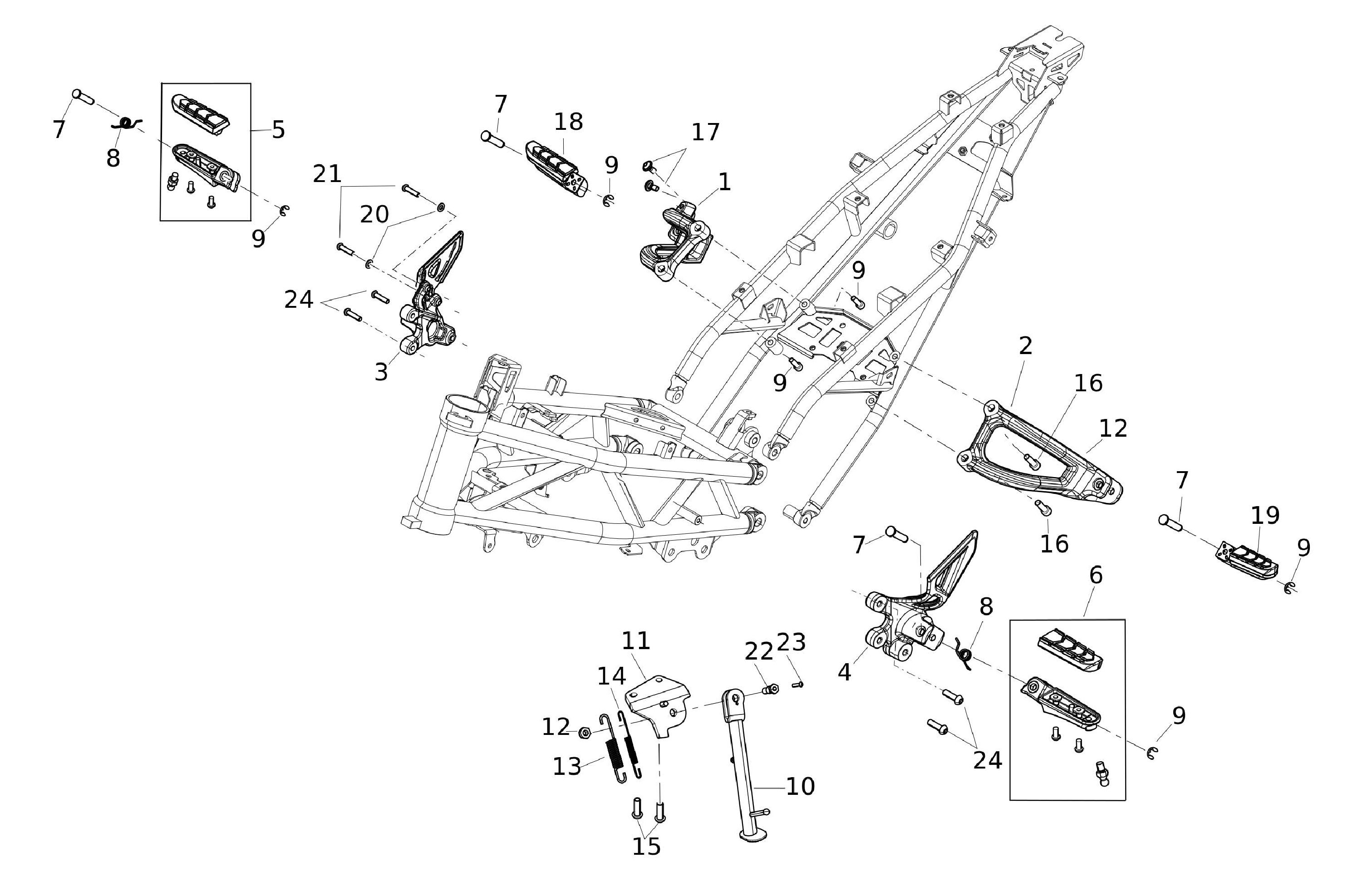 Fußraster / Ständer Fußraster / Ständer