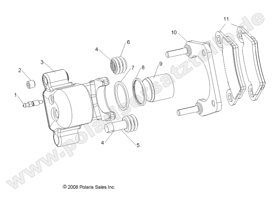 BRAKES, REAR CALIPER