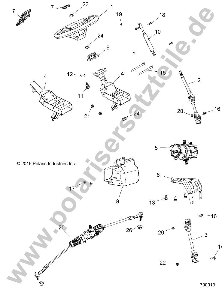 STEERING, POWER STEERING ASM