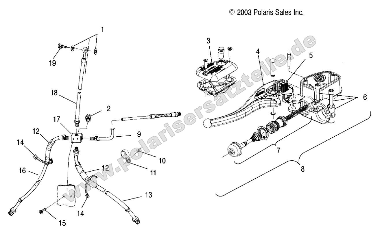 Controls - Master Cylinder/Brake Line
