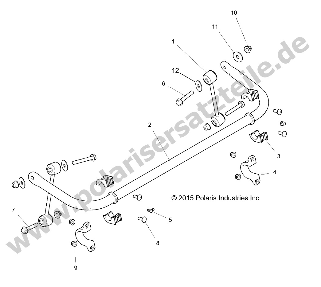 SUSPENSION, STABILIZER BAR, REAR