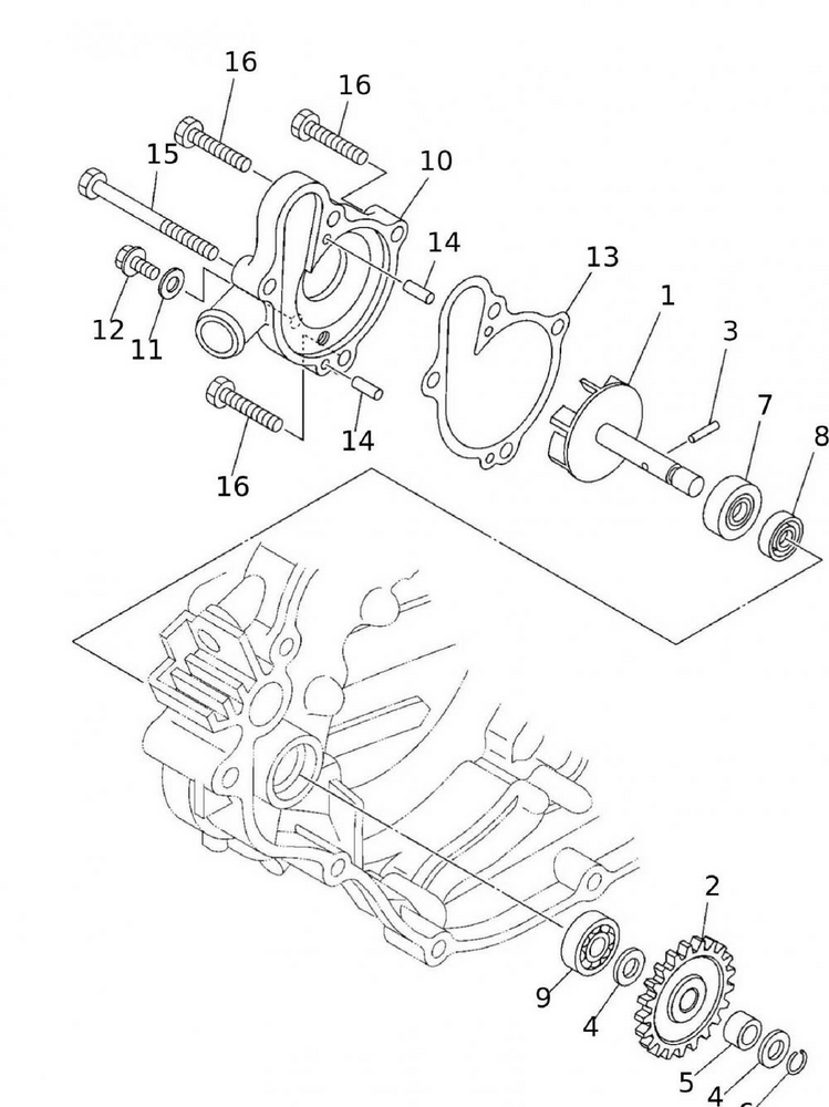 52873_54 Wasserpumpe