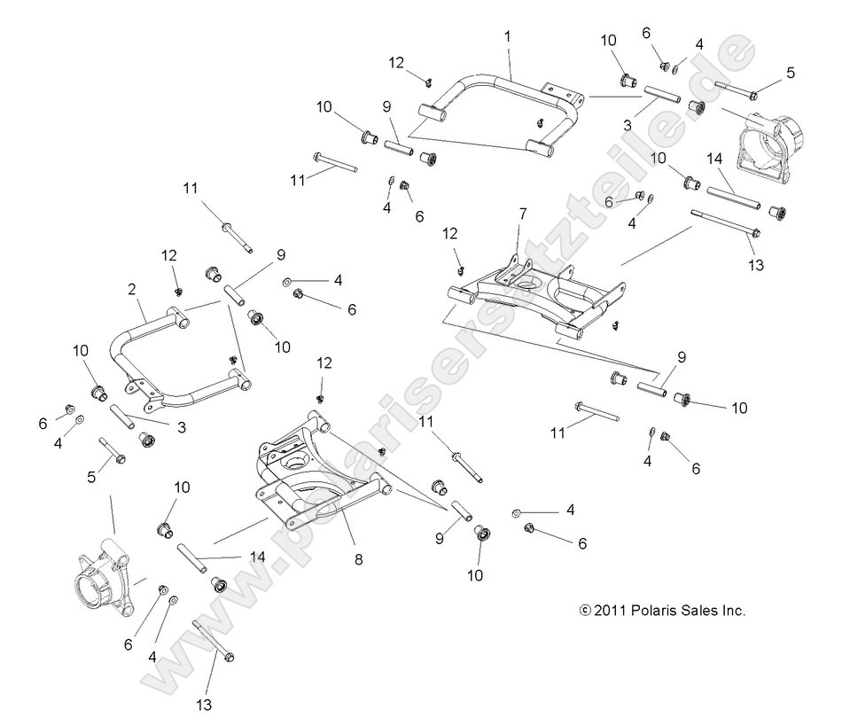 SUSPENSION, REAR CONTROL ARMS