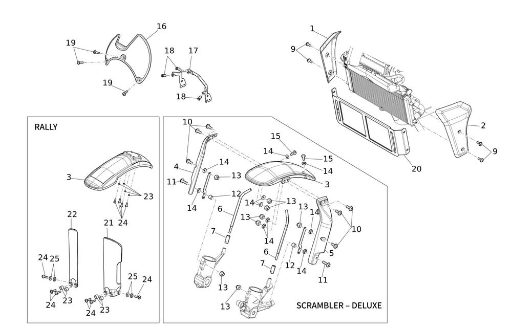 Caballero125MY24-Karosserie-vorne Karosserie vorne