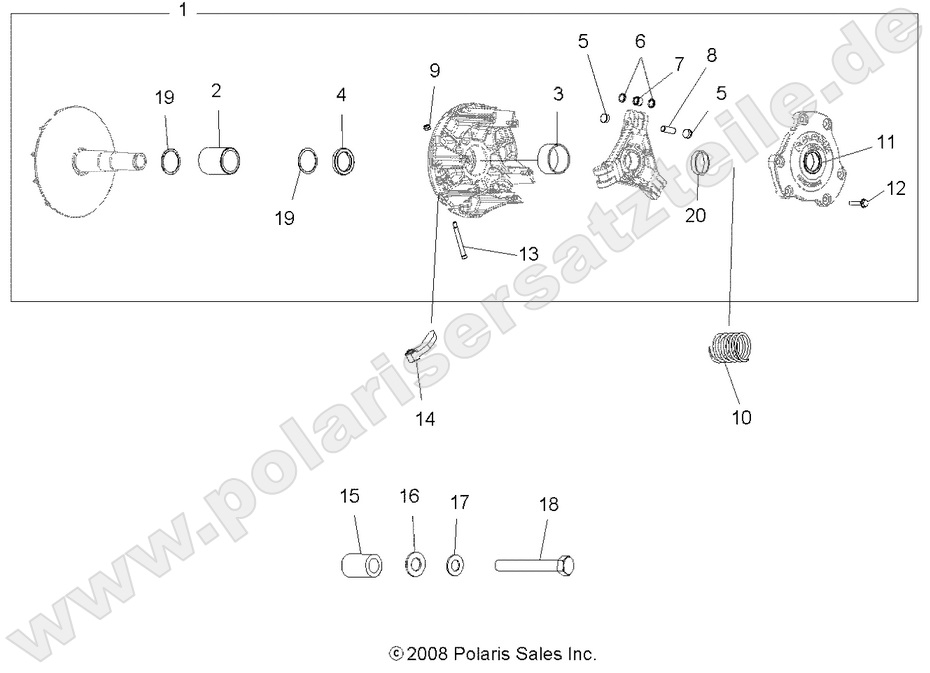 DRIVE TRAIN, PRIMARY CLUTCH