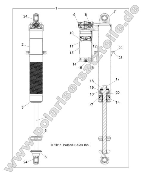 SUSPENSION, REAR SHOCK