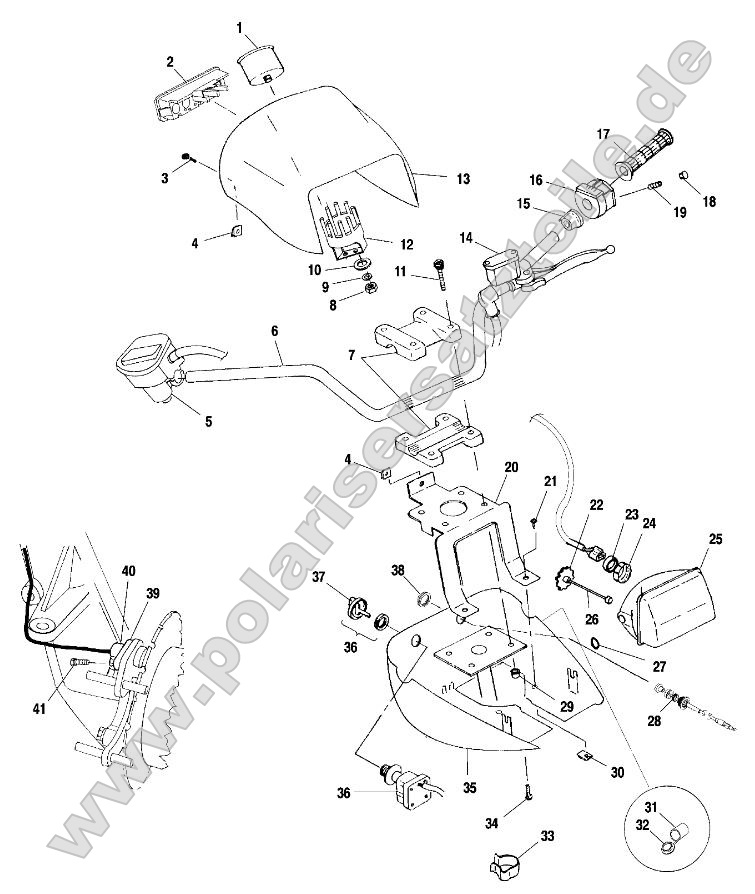 Handlebar and Headlight Pod