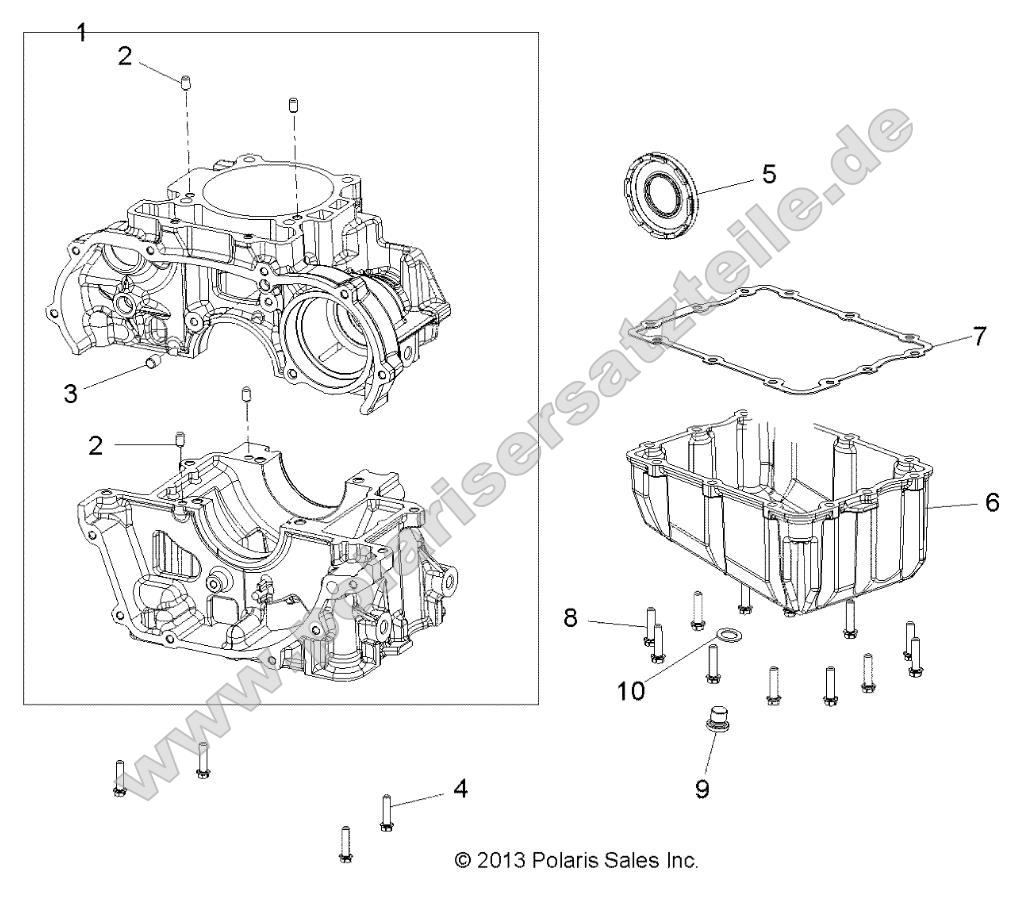 Engine, Crankcase and Oil Sump