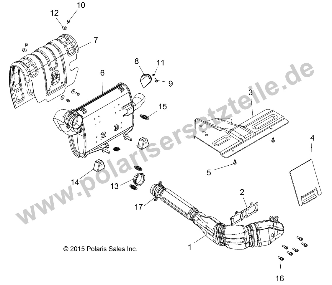 ENGINE, EXHAUST SYSTEM